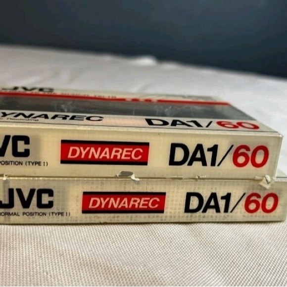 JVC DA1 60 Blank Audio Cassette Tape (Sealed) NEW Lot Of 2 - Picture 2 of 3